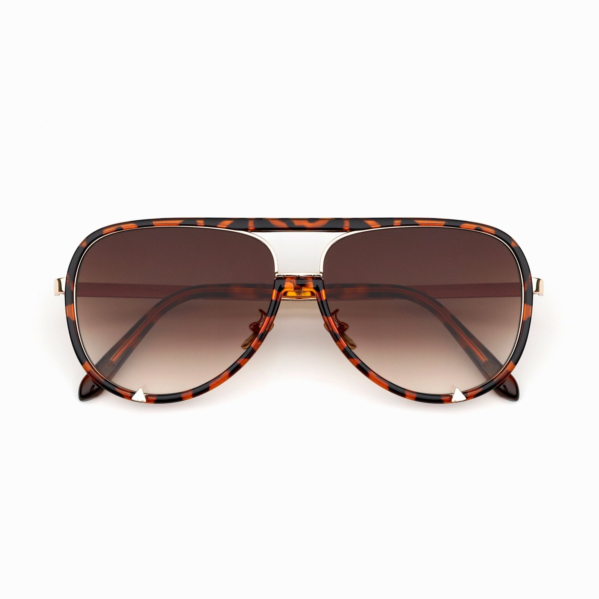Bonfire Black Aviator Sunglasses with Brown Lenses Lariat Sunglasses main image 3