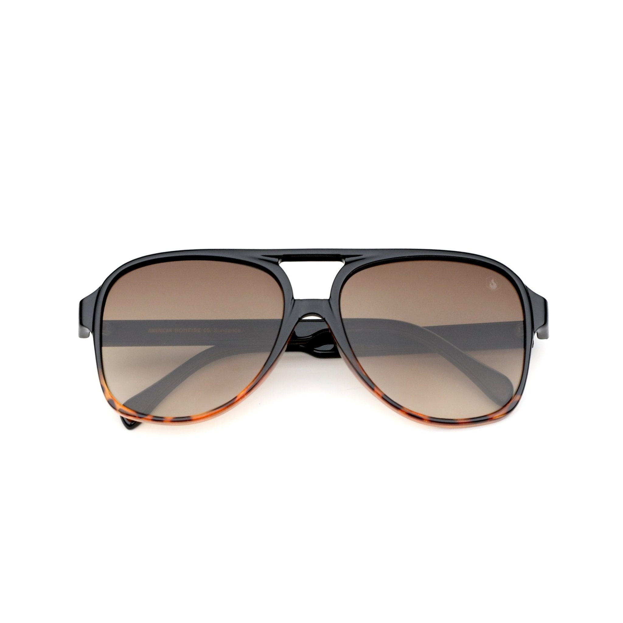 Bonfire Black Aviator Sunglasses with Brown Lenses Lariat Sunglasses main image 2