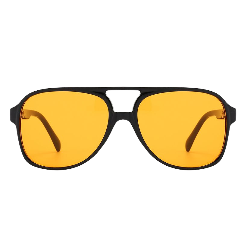 Premium Photo | Sunglasses isolated on yellow