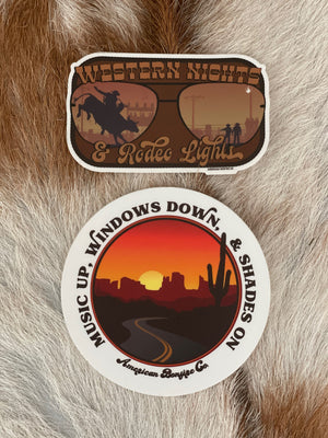 Western Nights Sticker