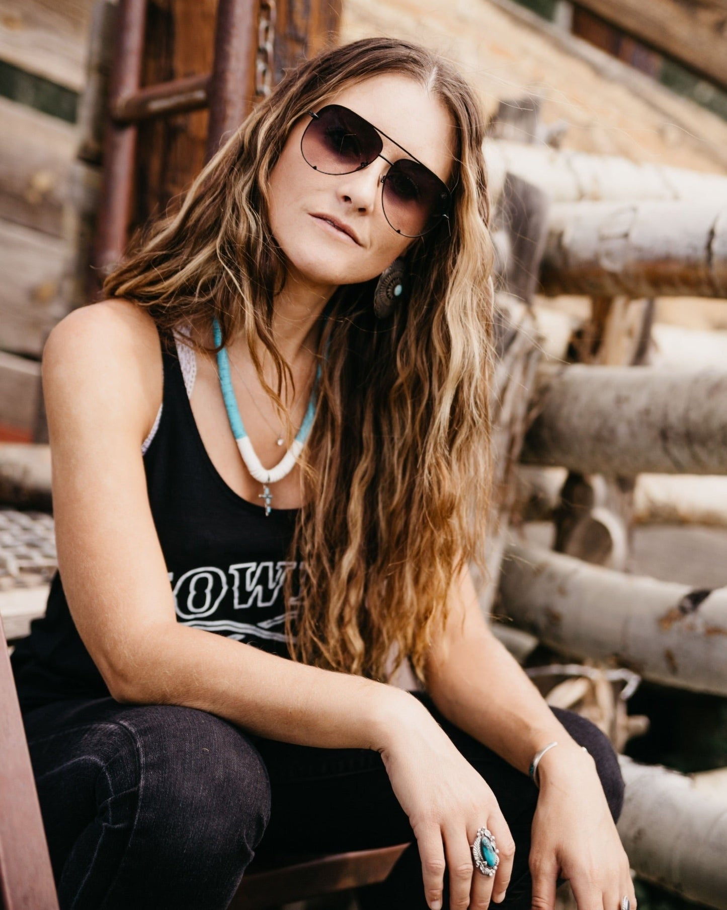 Mo Brings Plenty Aviator in Obsidian - American Bonfire Co.