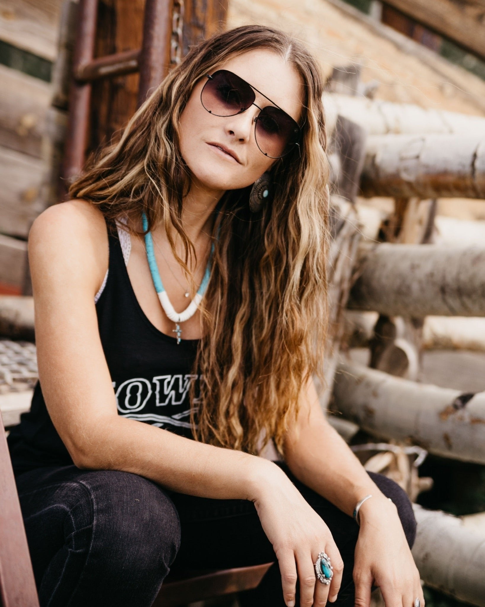 Mo Brings Plenty Aviator in Obsidian - American Bonfire Co.